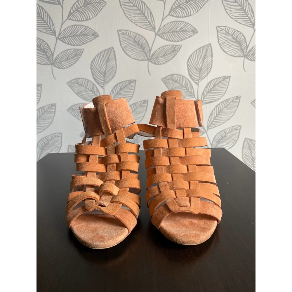 Jeffrey Campbell Anthropologie Sinaloa Suede Block Heel, Size 7